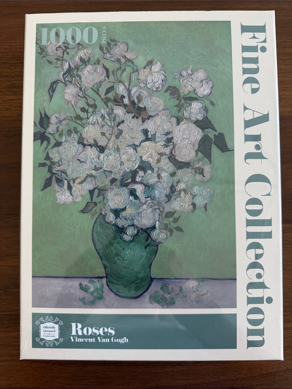 ANTELOPE “Roses" 1000 pc Puzzle - Green Floral by Vincent Van Gogh NIB